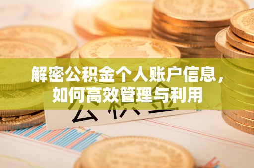 富宁解密公积金个人账户信息，如何高效管理与利用