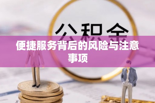 富宁便捷服务背后的风险与注意事项